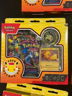 POKEMON TCG - POKEMON DAY 2026 COLLECTION -NEW, PIKACHU, PHANTASMAL FLAMES, X5 - Image 4