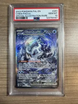 Chien-Pao Ex 2023 Pokemon Paldea Evolved SIR #261 PSA 10 - Image 1