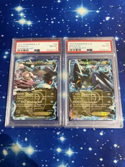PSA 8 2013 Pokemon B&W Dialga EX 65 Palkia Ex 66 Plasma Blast Pair - Image 1
