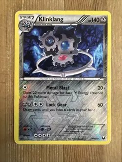 Klinklang - 77/108 - Holo Rare - Reverse Holo HP English Pokemon Dark Explorers - Image 1