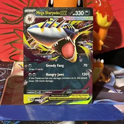 Mega Sharpedo ex 061/094 Phantasmal Flames Holo Double Rare Pokemon NM-MT🦈 - Image 1