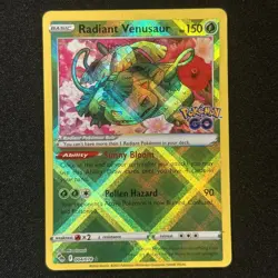 Radiant Venusaur Radiant Rare Holofoil 004/078 Pokemon GO NM - Image 1