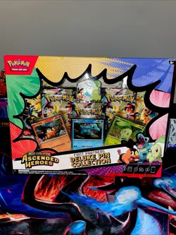 Pokemon Ascended Heroes First Partners Deluxe Pin Collection Box Tepig Totodile - Image 2
