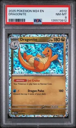 2025 POKEMON M24 EN-MCDONALD'S COLLECTION #012 DRAGONITE PSA 8 - Image 1