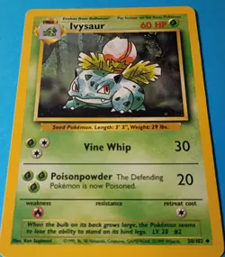 Pokemon - Ivysaur 30/102 - Base Set - Vintage 1999 - Wizards - LP - Image 2