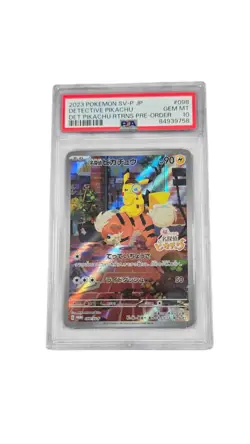 Pokemon Japan 2023 PSA 10 Detective Pikachu 098/SV-P Det Pikachu Returns Promo - Image 1