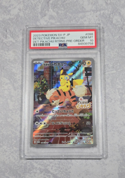 Pokemon Japan 2023 PSA 10 Detective Pikachu 098/SV-P Det Pikachu Returns Promo - Image 2