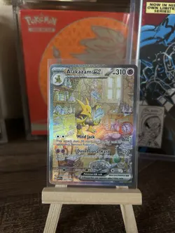 Pokemon TCG Alakazam EX 151 Scarlet & Violet 201/165 Special Illustration Rare - Image 1