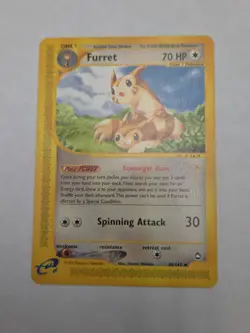 Pokemon TCG Furret 48/147 Aquapolis Uncommon NM - Image 1