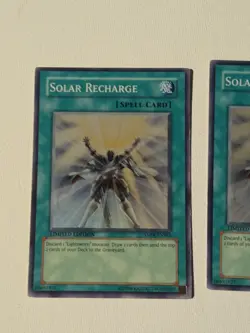 Yugioh Solar Recharge Anpr-ense1 LP. Super Rare 1st Ed Playset x3 - Image 4