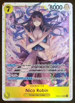 One Piece EB03-055 Nico Robin SR Heroines Edition English - Image 1