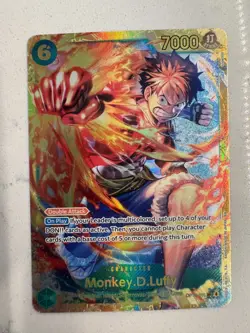 Monkey D Luffy SEC OP13-118 Carrying on His Will One Piece English Secret Rare - Image 1