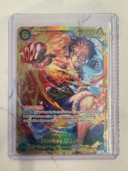 Monkey D Luffy SEC OP13-118 Carrying on His Will One Piece English Secret Rare - Image 3