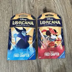Disney Lorcana The First Chapter Sleeved Blister Booster Packs Sealed x2 Dif Art - Image 1