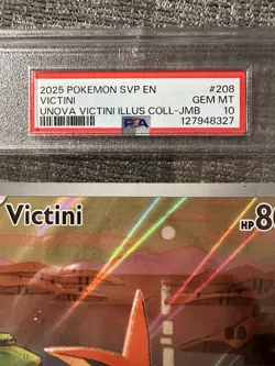 Pokemon Victini 208 Jumbo Promo Holo Oversized Card PSA 10 English 2025 - Image 2