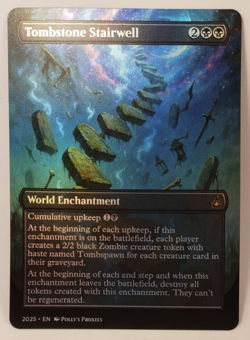 Tombstone Stairwell FOIL Proxy Playtest Card Custom Playtest Painted Art Design - Image 1