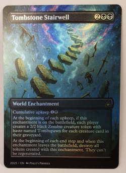 Tombstone Stairwell FOIL Proxy Playtest Card Custom Playtest Painted Art Design - Image 3