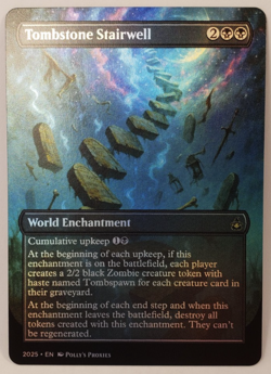 Tombstone Stairwell FOIL Proxy Playtest Card Custom Playtest Painted Art Design - Image 4
