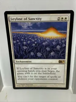 Leyline of Sanctity M11 Regular MTG TCG CARD - Image 1