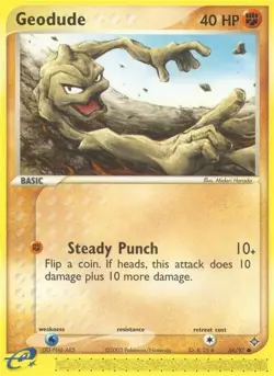 Geodude 56/97 EX: Dragon Pokemon Card NM - Image 1