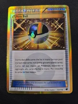 Pokemon TCG Ultra Ball Plasma Freeze 122/116 Secret Rare Card Gold Italian - Image 3