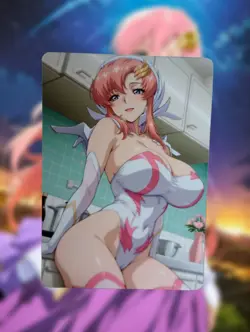 Lacus Clyne Mobile Suit Gundam SEED Anime Waifu Sexy Doujin Lewd Hentai Card - Image 1
