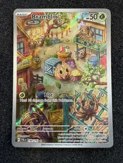 Bramblin 198/193 Pales Evolved Illustration Rare, Holo Pokemon TCG Card - Image 1