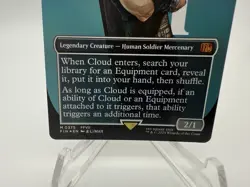 CLOUD, MIDGAR MERCENARY (BORDERLESS) MAGIC THE GATHERING FINAL FANTASY FOIL 0375 - Image 3