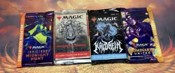 Magic The Gathering Collector 4 Pack Lot New/Sealed - Innistrad Midnight Hunt - Image 1