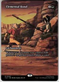 MTG Elemental Bond Borderless Normal NM Avatar: The Last Airbender: Magic 40 - Image 1