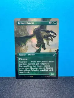 FOIL Gruner Drache / Green Dragon - MTG Magic - Image 1