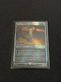 NM Intelligence Bobblehead Serialized MTG FALLOUT! #482/500 - Image 2