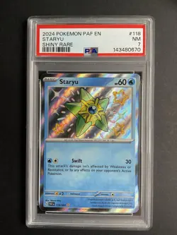 Staryu 118 PSA 7 2024 Pokemon Shiny Rare PAF EN - Image 1