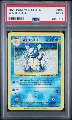 Pokemon CLB Squirtle #001 & Wartortle #002 ( PSA Sequential Set ) PSA 9 - Image 4