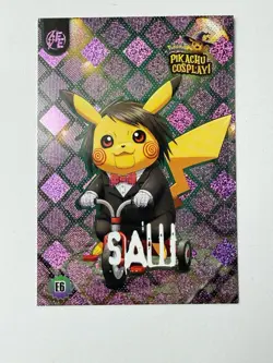 Saw (Pikachu) #E6 - Pink Holo Box Hit Electric Pikachu Cosplay - Pokemon - Image 1