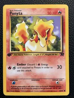Ponyta 64/82 - Team Rocket - 1st Edition - Pokemon TCG - Image 1