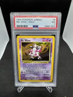 1999 Pokemon Jungle Mr. Mime-Holo #6 PSA 7 NM - Wizards of the Coast Vintage - Image 1