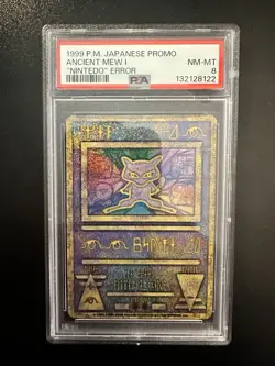 Pokemon TCG Ancient Mew Promo Nintendo Error PSA 8 NM-MT - Image 1