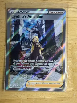 Pokemon Cynthia's Ambition Full Art Trainer GG60/GG70 Crown Zenith GG - Image 1