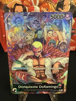 Donquixote Doflamingo One Piece Kingdoms Of Intrigue LEADER OP04-019 ALT ART - Image 1