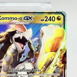 Kommo-o GX 100/145 Guardians Rising Ultra Rare Holo Pokemon Card NM - Image 3