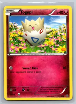Togepi 43/108 XY Roaring Skies Pokemon Card Fairy Type Basic Sweet Kiss TCG - Image 1