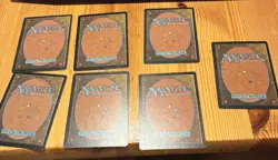Lot of 7 Vintage Black MTG Cards Magic The Gathering Great Value! - Image 2