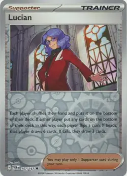 Lucian 157/167 Reverse Holo | Twilight Masquerade | Pokemon Card - Image 1