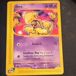Pokemon Abra 93/165 Nintendo Basic Psychic 2002 Regular English Card LP - Image 1