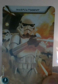 Star Wars Legion LCG Miniatures Stormtrooper Alt Art Promo Card - Image 1