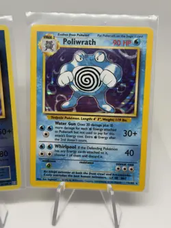 Poliwrath Pokemon Card Lot Holo & Reverse Holo 25/108 13/102 1999 2016 English - Image 3