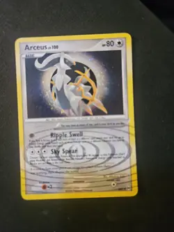 Pokemon TCG Arceus LV.100 Platinum Holo Rare Card 2009 AR5 - Image 1