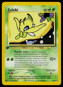 Pokemon Card - Celebi Neo Revelation 16/64 Rare 1st Edition - Image 1