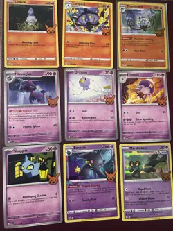 Pokemon TCG Lot Of 9 Cards From Trick Or Trade Set Includes 2 Holos All NM - Image 1